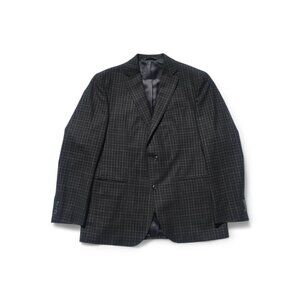 Jack Victor Exclusive Collection: Navy/Brown Plaid Conway Sport Jacket
